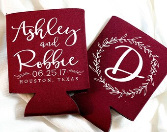Wedding Koozies Etsy