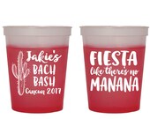 Fiesta Cup, Bachelorette Party Cup, Fiesta Like There 39 s No Manana, Cups, Party Cups, Color Changing, Cup, Mood Cups, Cactus Cup, 1757