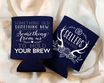 camo wedding koozies