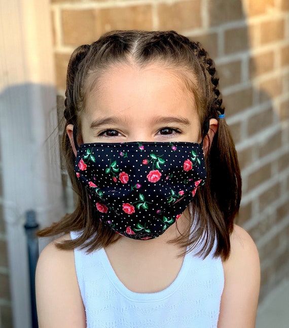 Face Mask Child Size Face Masks Kids Masks Elastic Ear Straps Etsy