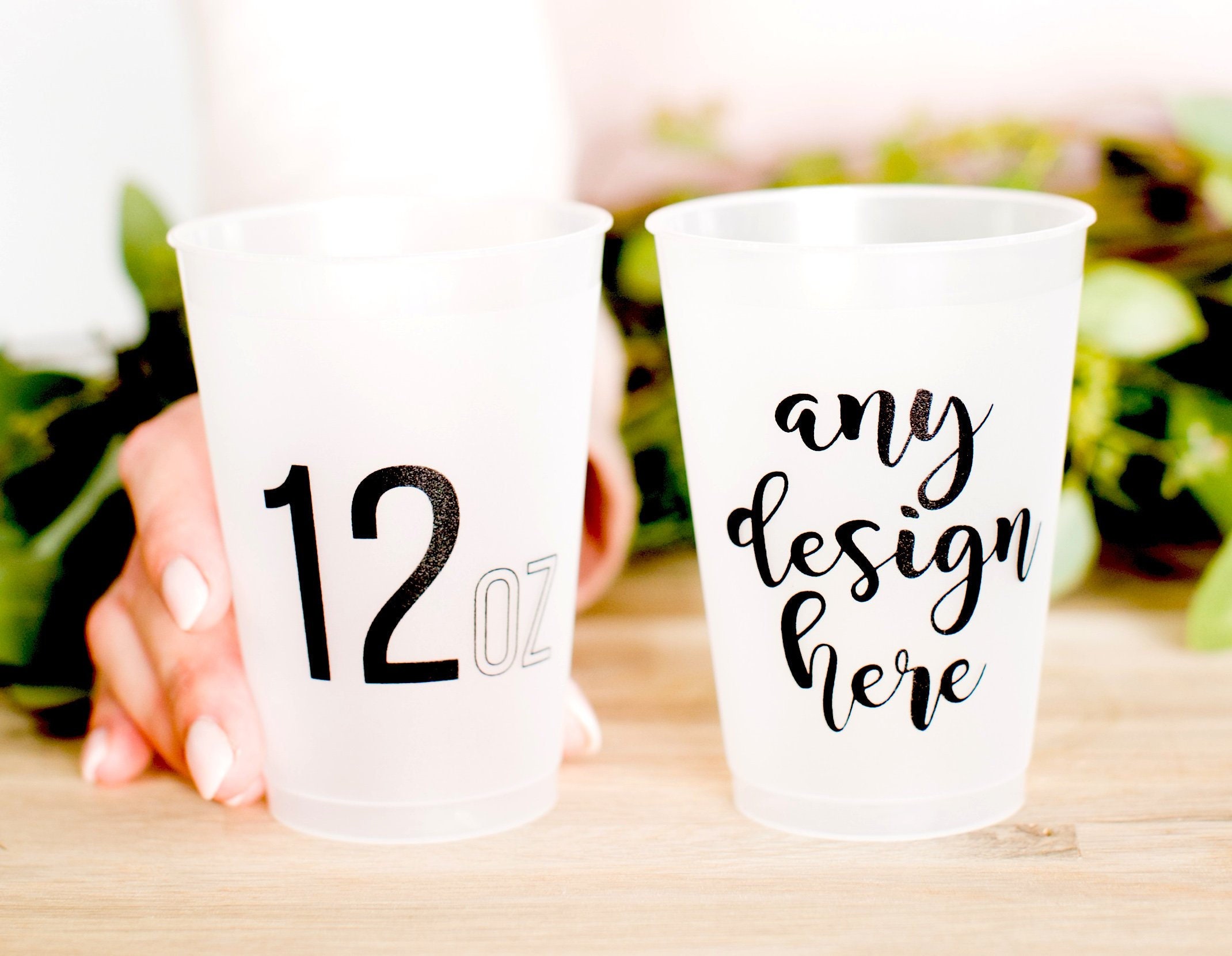 Frosted Cups 12oz Cup Last Name Cups 20oz 16oz 14oz 9oz Etsy
