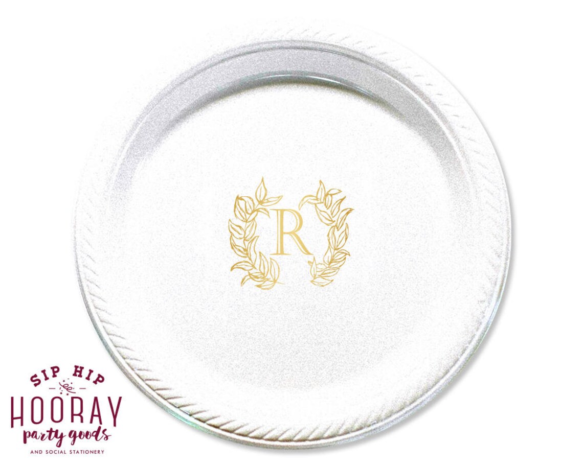 Monogrammed Plates Rehearsal Dinner Housewarming Gifts Etsy