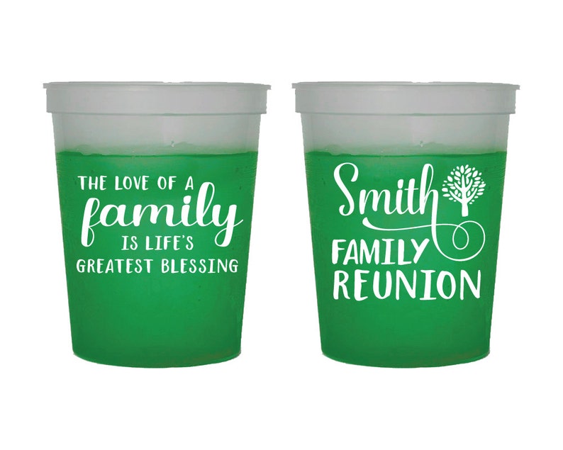 Family Reunion Gifts Color Changing Cups Family Reunion Etsy