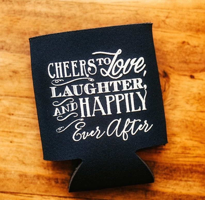 Cheers Cheers To Love Laughter and Happily Ever After Custom Etsy