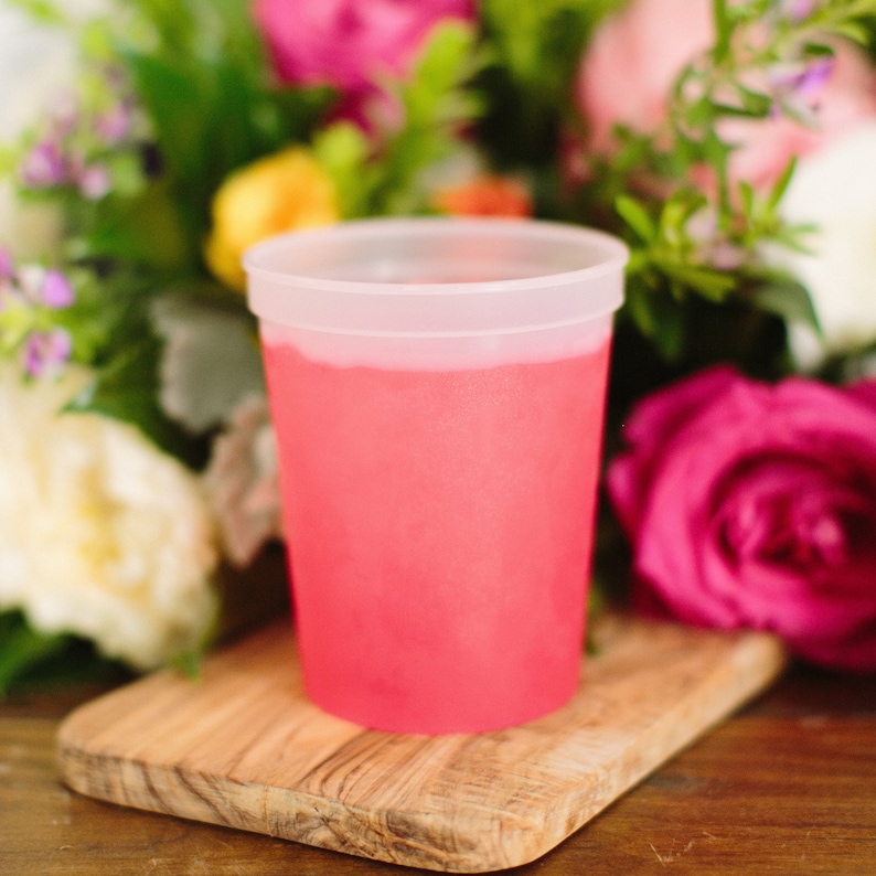 Custom Skyline Cups Mood Cup Dallas Party Favors Anniversary Party Cup 1860 cups that change colors Dallas Cups Engagement Party Cups