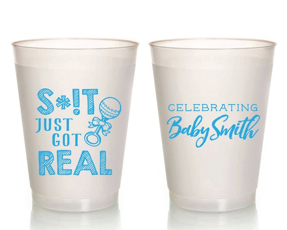 baby shower cups favors