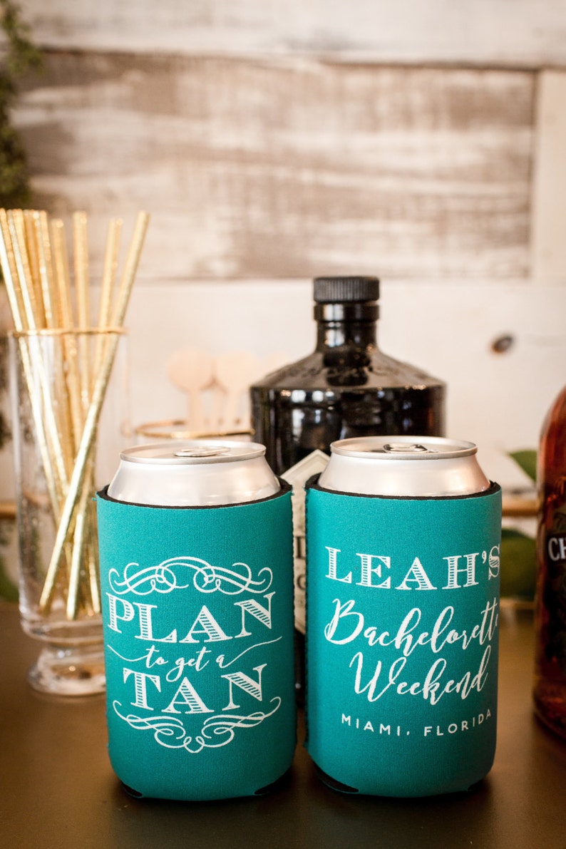 Plan To Get A Tan Beach Party Girls Trip Favors Bachelorette Party 1503 Bridal Shower Favor Bachelorette Weekend Beach Bachelorette
