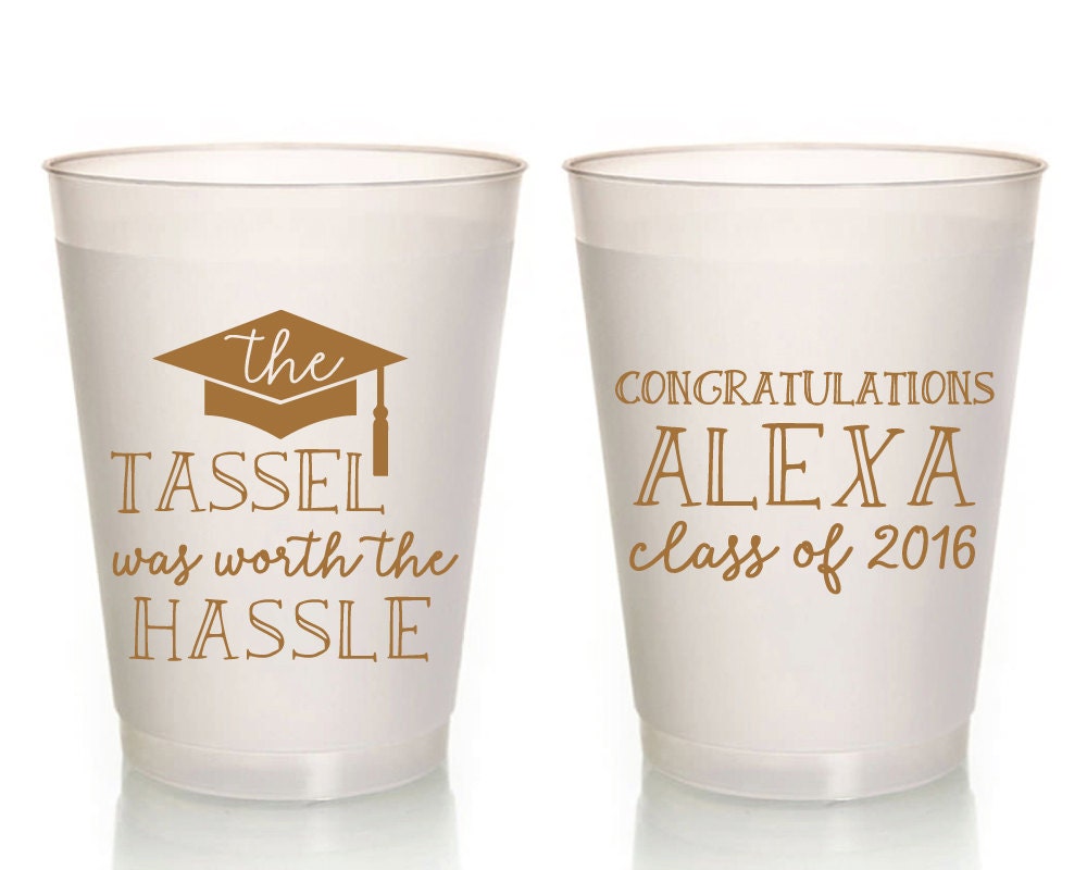 Graduation Party Cups Plastic Cups Graduation Cups The Etsy