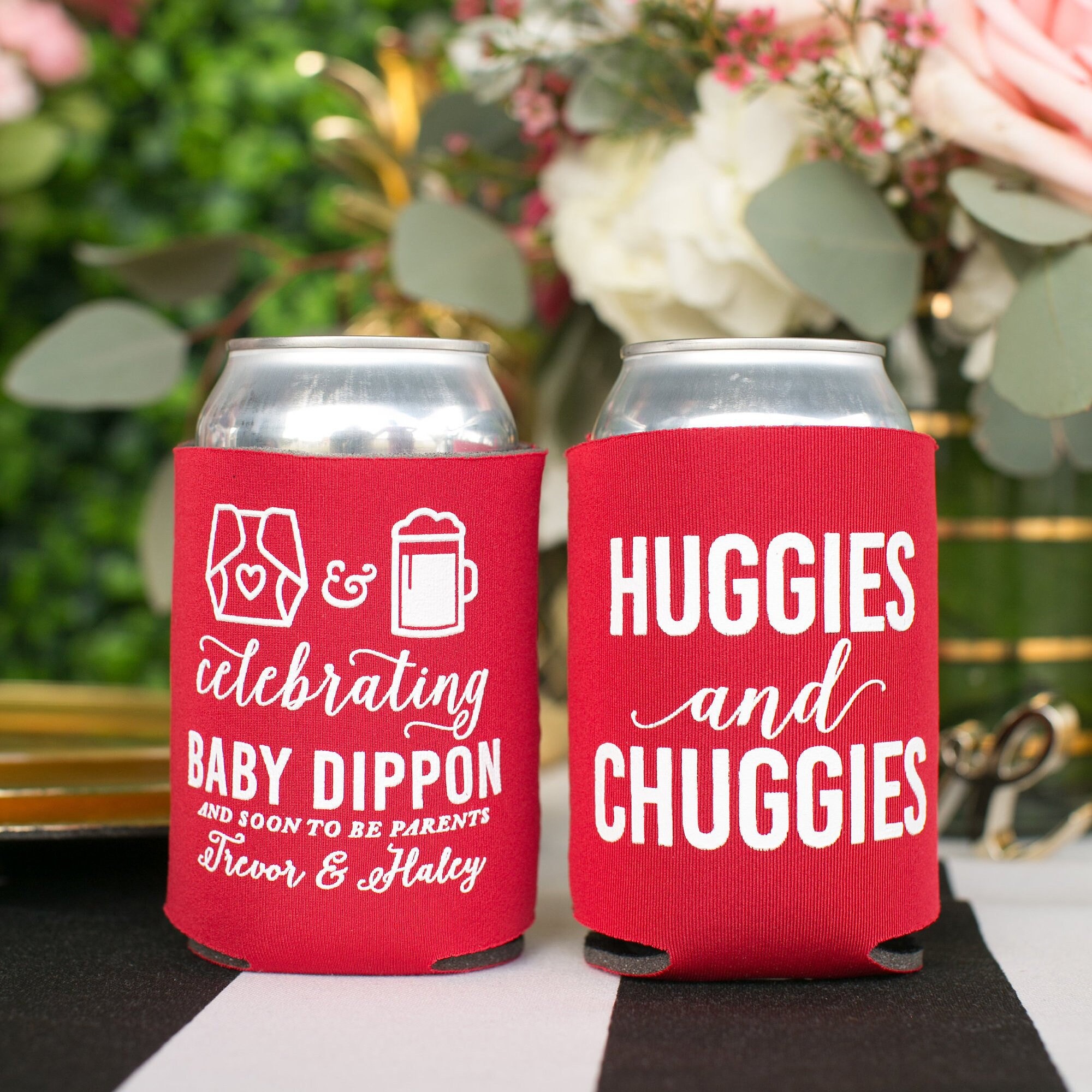 Huggies and Chuggies Baby Shower Favors New Baby Gender Etsy