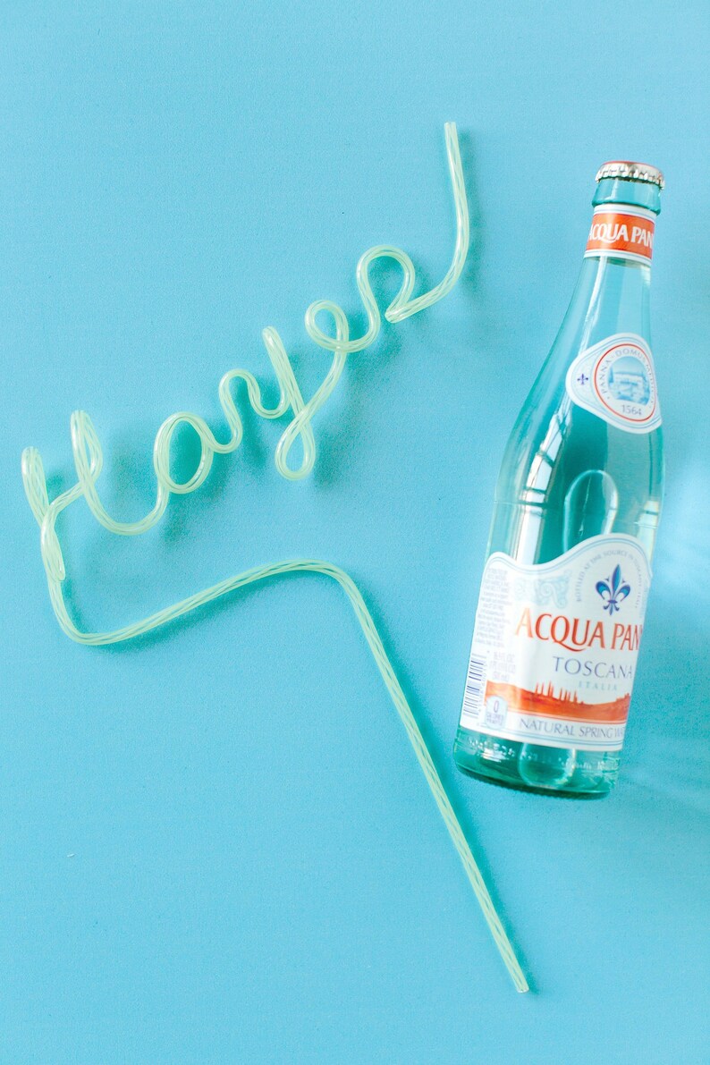 Custom Name Straw Straws Custom Straw Crazy Straw Party Etsy