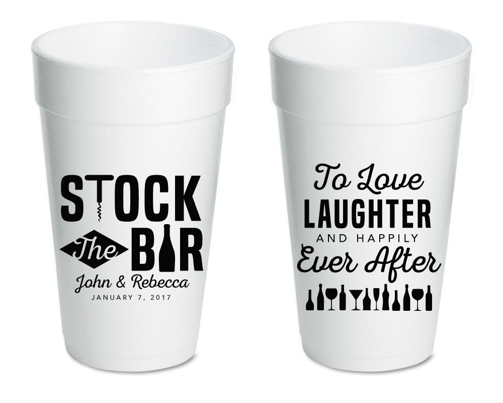 Stock the Bar Cups Party Cup Bar Cup Stock the Bar Cup Etsy