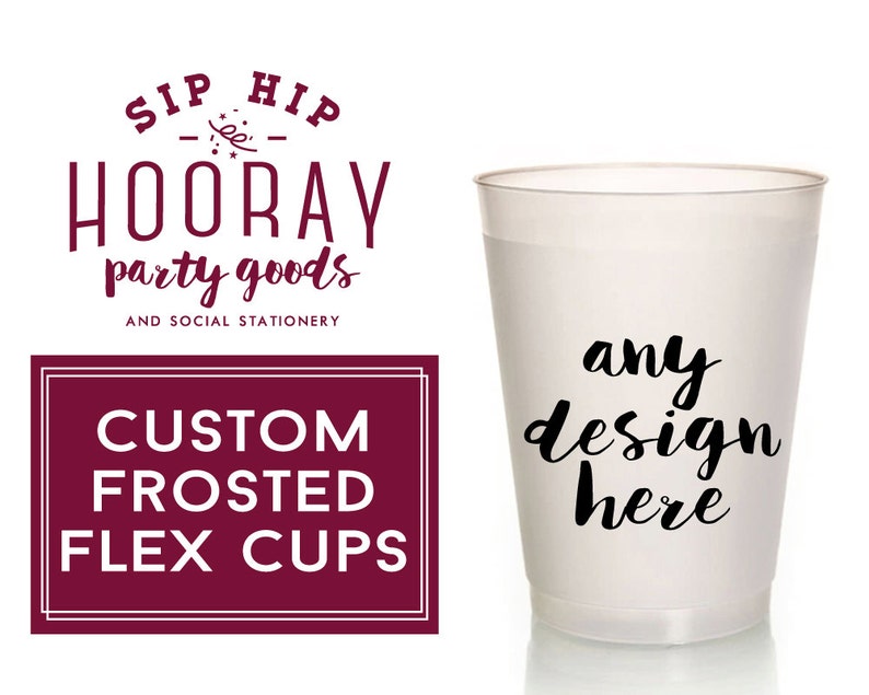 Promo Cups Company Logo Cups Any Design Cups Personalized Etsy