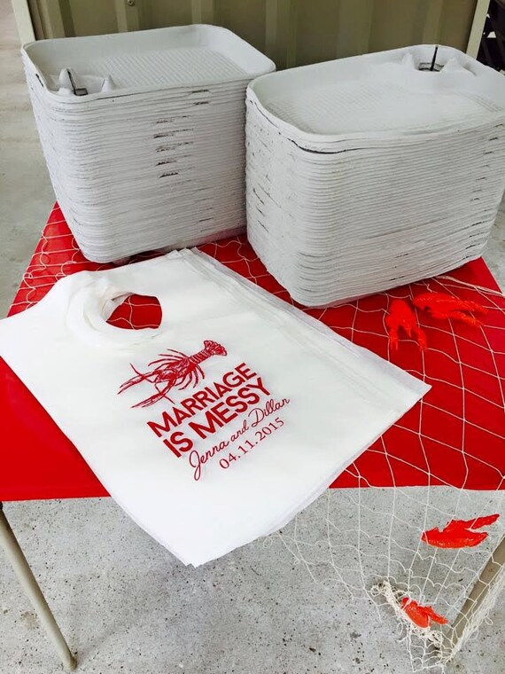 Custom Bibs Crawfish Boil Bibs Bibs BBQ Bibs Plastic Bibs Etsy