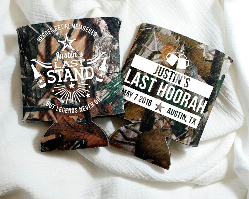 Camo Bachelor Party Favors Bachelor Party Last Stand Etsy