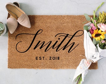 Personalized Welcome Mat, Custom Doormat, Custom Door Mat, Funny Doormat, Door Mat, Welcome Doormat, Personalized Doormat, Last Name Doormat