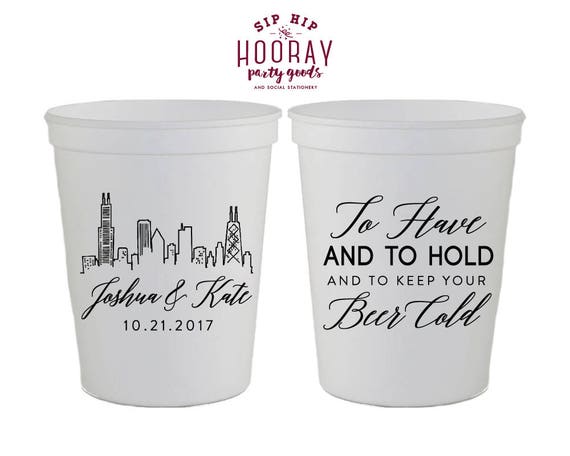 personalized plastic cups to