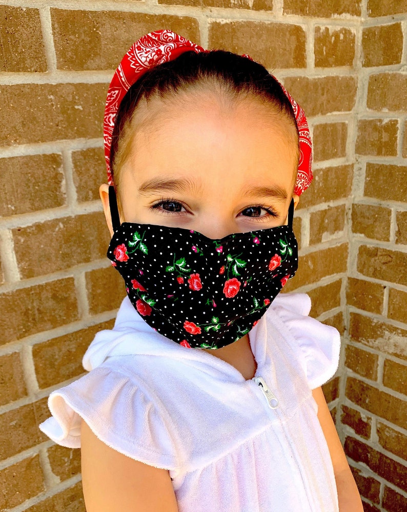 Child Size Face Masks Face Masks for Kids Masks Elastic Ear Etsy