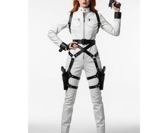 Disfraz de espía de Black Ops para mujer / Disfraz / Cosplay inspirado en películas o videojuegos / Ropa para fiestas, Halloween y eventos / Regalo para ella