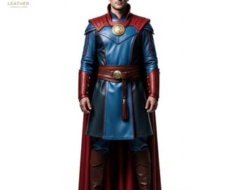 Doctor Strange Leather Suit | Comic Hero Wear | Halloween Outfit | Gift for Him