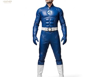 Fantastic Four Leather Costume | Men Superhero Team Outfit | Gift for Him