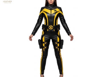 Wolverine Leather Suit | Comic Superhero Wear | Halloween Outfit | Gift for Her