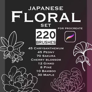 220 japanska tatueringsblommor för fortplantning – körsbärsblom, pion, lönn, ginkgo, tall, bambu