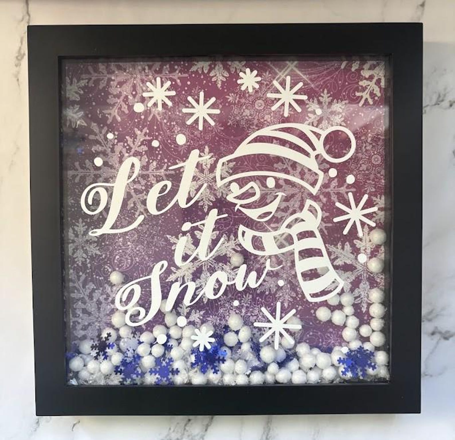 Winter / Christmas Shadow Box - Etsy