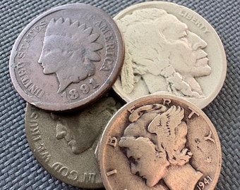 WWII Relic Pack Silver War Nickel, Mercury Dime, Buffalo, Indian Head | Random Date