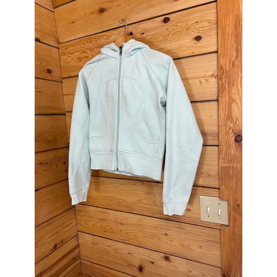 Scuba Full Zip Mint Green Hoodie Womens Size XS Lululemon