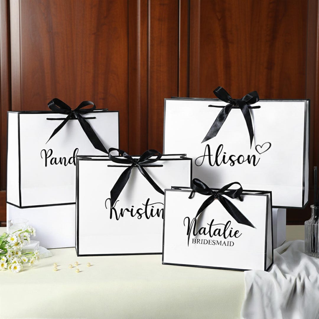 Personalized Bridesmaid Gift Bags, Bridesmaid Gifts, Custom Bridesmaid ...