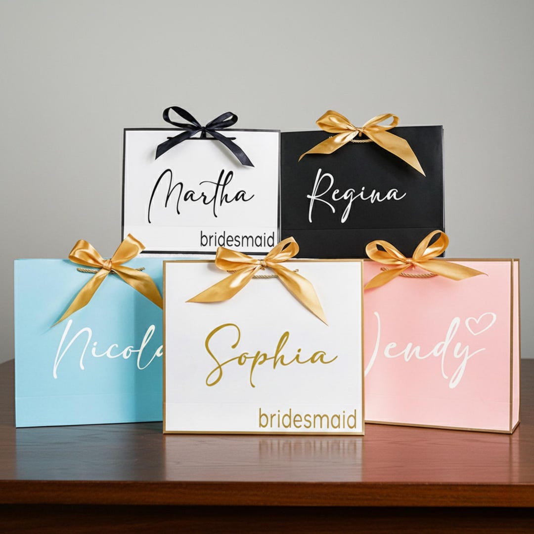 Personalized Bridesmaid Gift Bags, Bridesmaid Gifts, Custom Bridesmaid ...