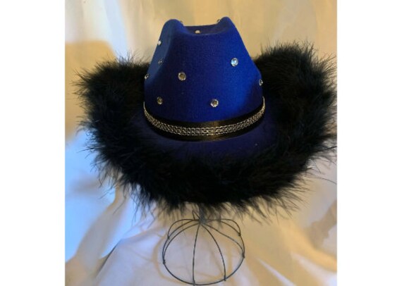 Rhinestone Cowboy Hat Blue Cowboy Hat 