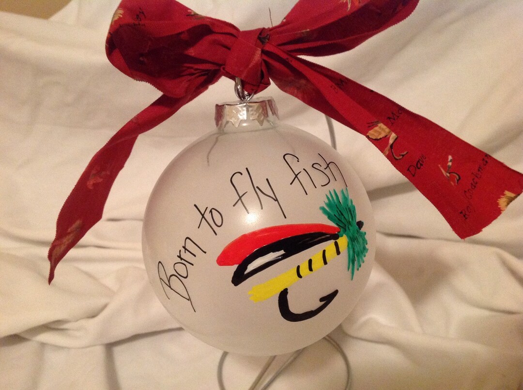 Fly Fishing Ornament Fisherman Christmas Ornament Etsy