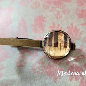 20% OFF -- 18 mm Vintage Style Piano Keys  Tie clip ,Vintage look,Mens Accessories,Perfect Gift Idea