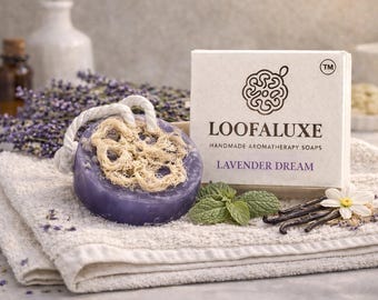 Jabón de lufa de lavanda