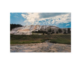 Zoute poster met berglandschap | Matte poster