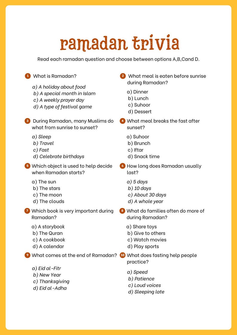 Informative Trivia Printable Trivia Game – Fun Digital Quiz for Parties & Family Night - Etsy