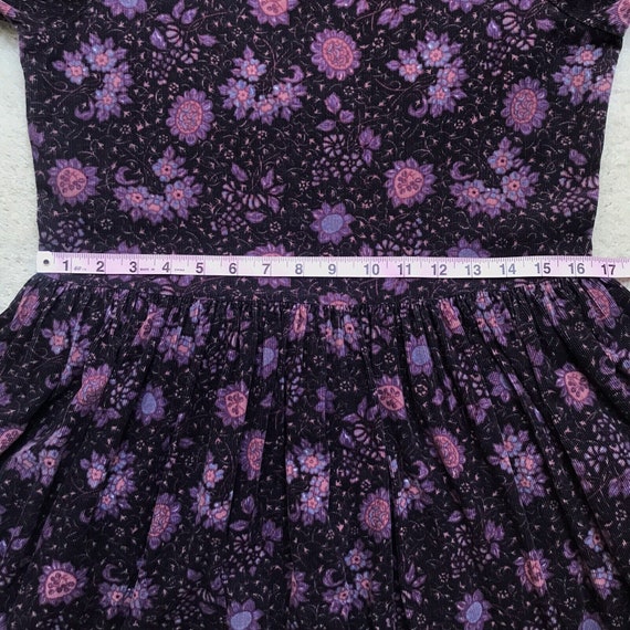 Vintage Laura Ashley Corduroy Purple Dress US 10 … - image 9