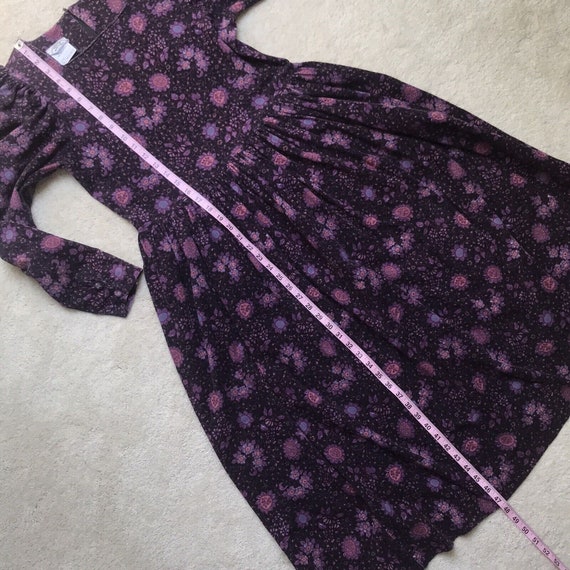 Vintage Laura Ashley Corduroy Purple Dress US 10 … - image 10