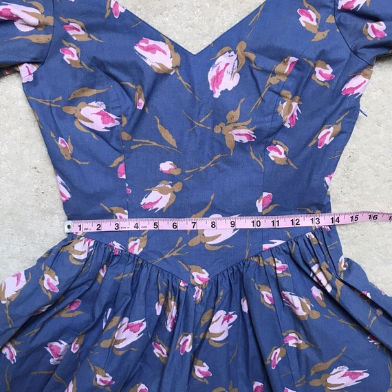 Vintage Laura Ashley Mini Skater Garden Tea Dress… - image 8