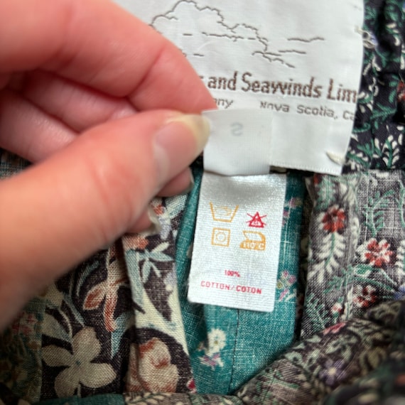 Vintage Suttles & Seawinds Patchwork Quilt Skirt … - image 6
