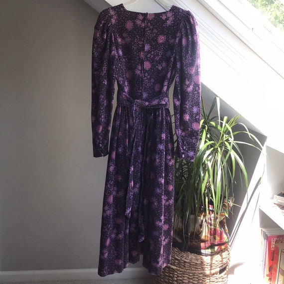 Vintage Laura Ashley Corduroy Purple Dress US 10 … - image 3