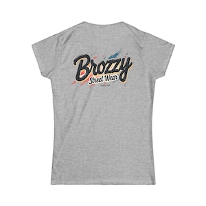T-shirt da donna streetwear / Top grafico oversize / Cotone casual