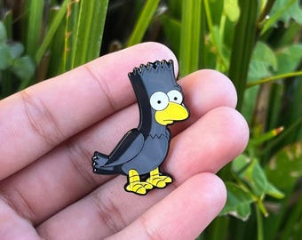 Pin de esmalte de Simp Sons - Never More Raven