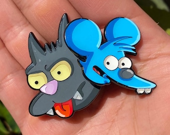 Simp Sons - They Fight They Bite enamel pin set