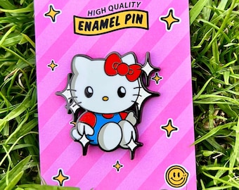 Hello Pin Plugged - Kitty Enamel Pin