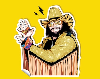 Macho 4 inch Sticker