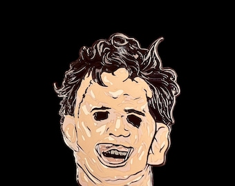 Fod - Leather Face Enamel Pin