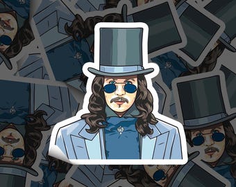 Top Hat Drac 4 inch Sticker