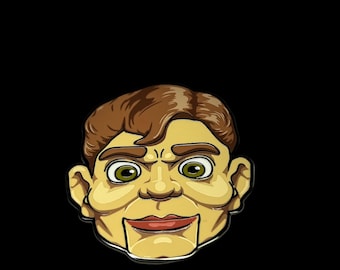 Slappy enamel pin